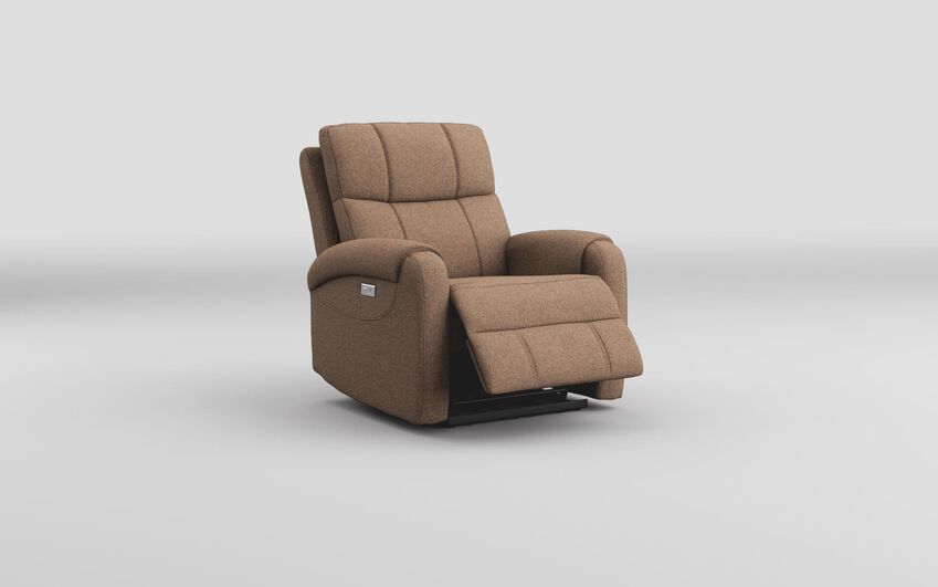 Brown Fabric Calisese Power Recliner Chair