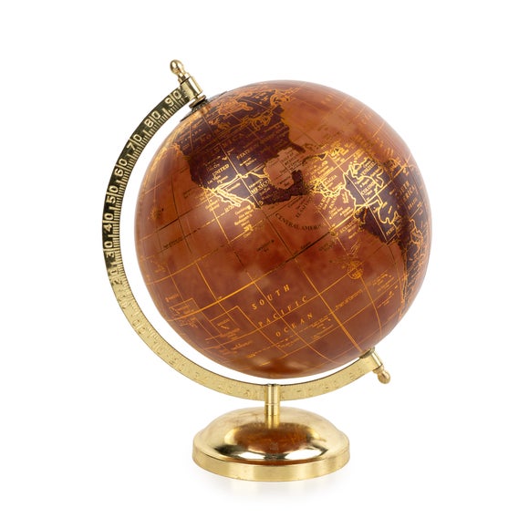Terracotta Globe Ornament 2