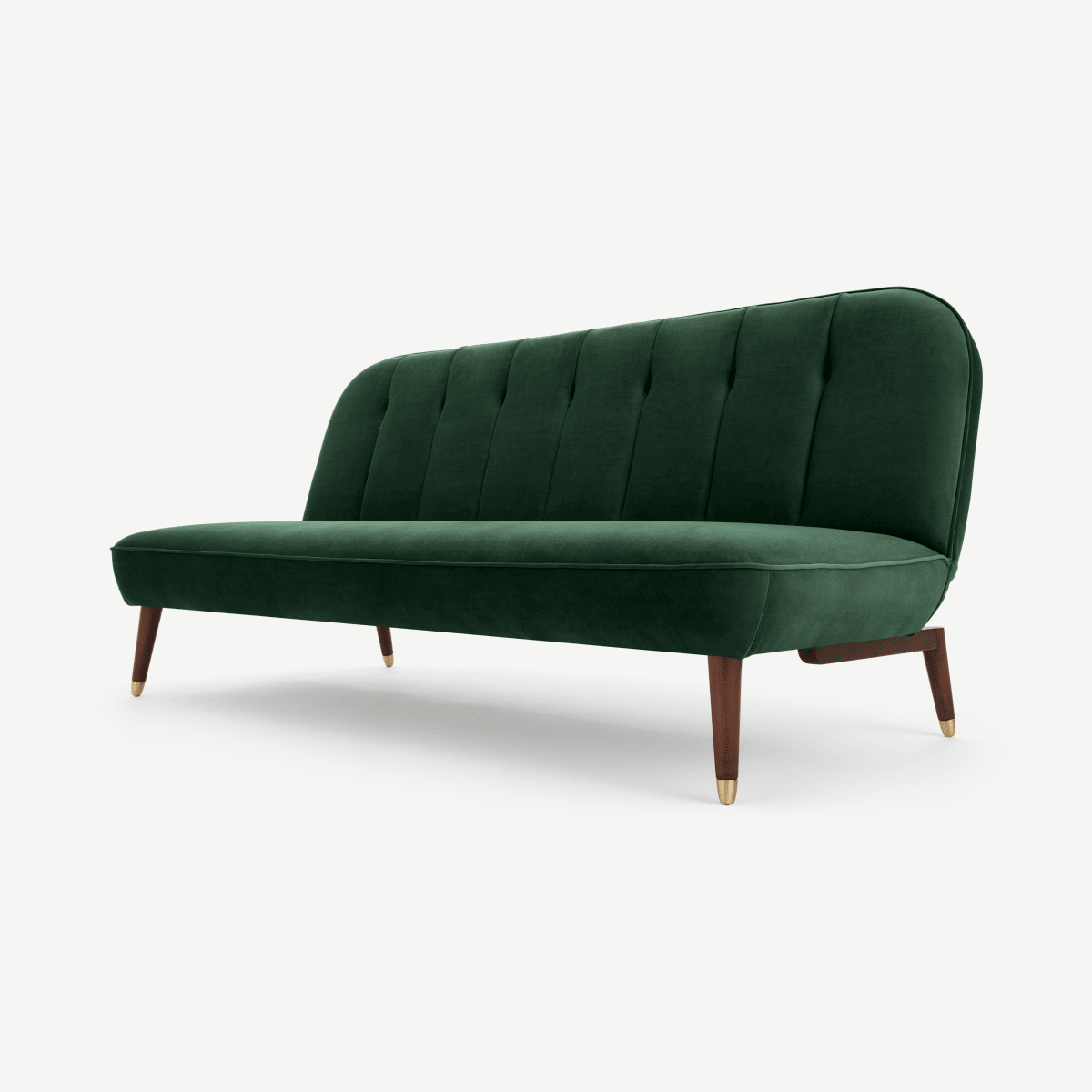 Margot Click Clack Sofa Bed, Moss Green Velvet