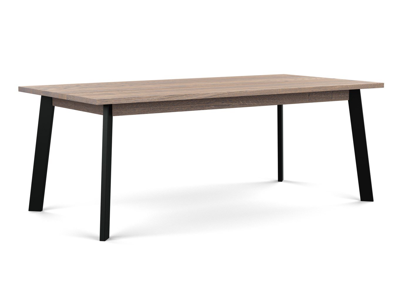 Heal's Nova Extending Dining Table Grey Oiled Oak L200 + 50cm x2