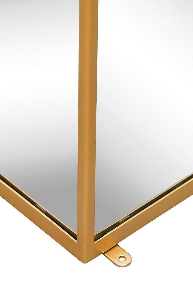 MirrorOutlet Gold Metal Edged Mirrored Ornament (100CM X 20CM X 20CM) 6