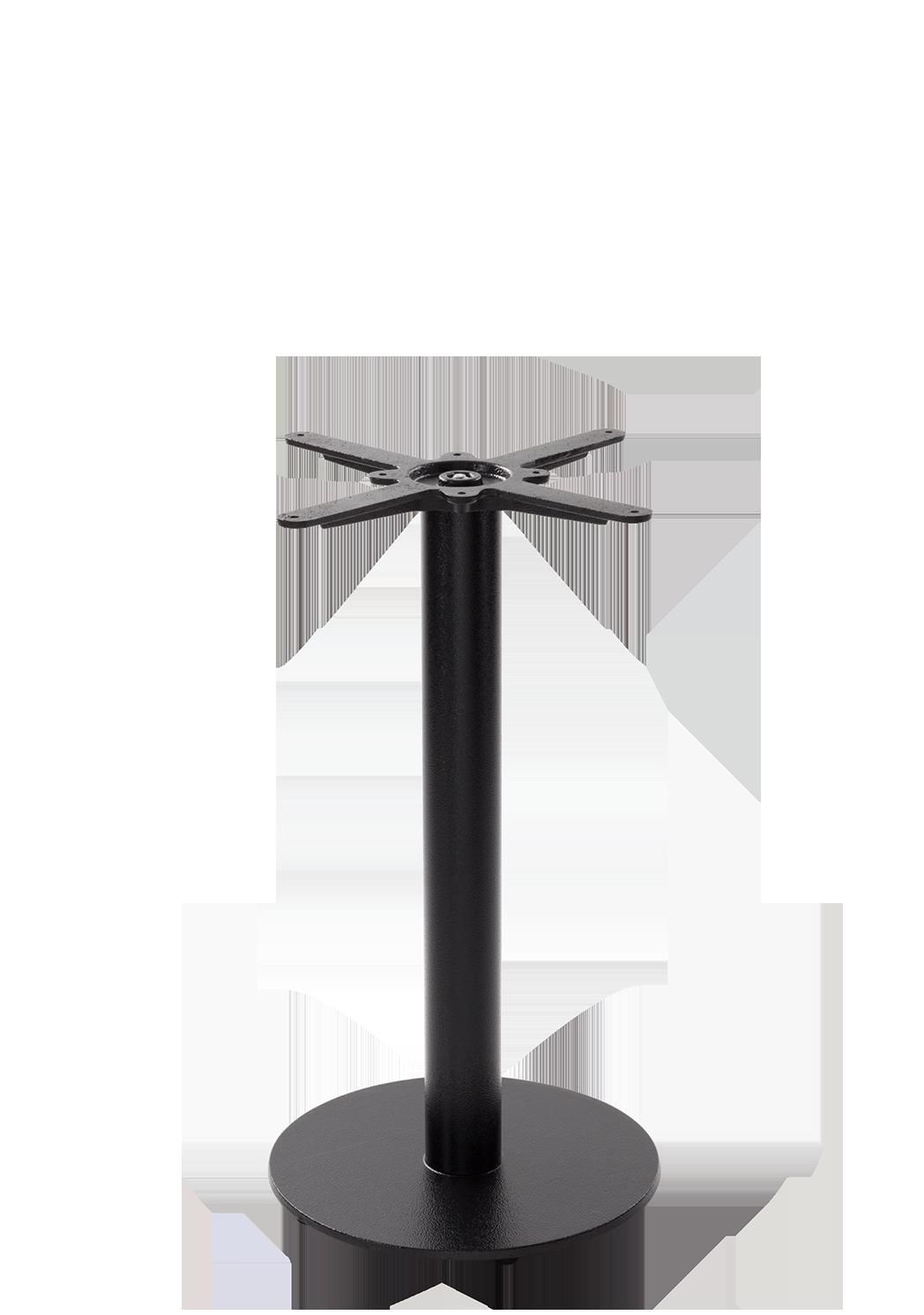 netfurniture Black Cast Iron Round Table Base - Small - Height - 730 mm