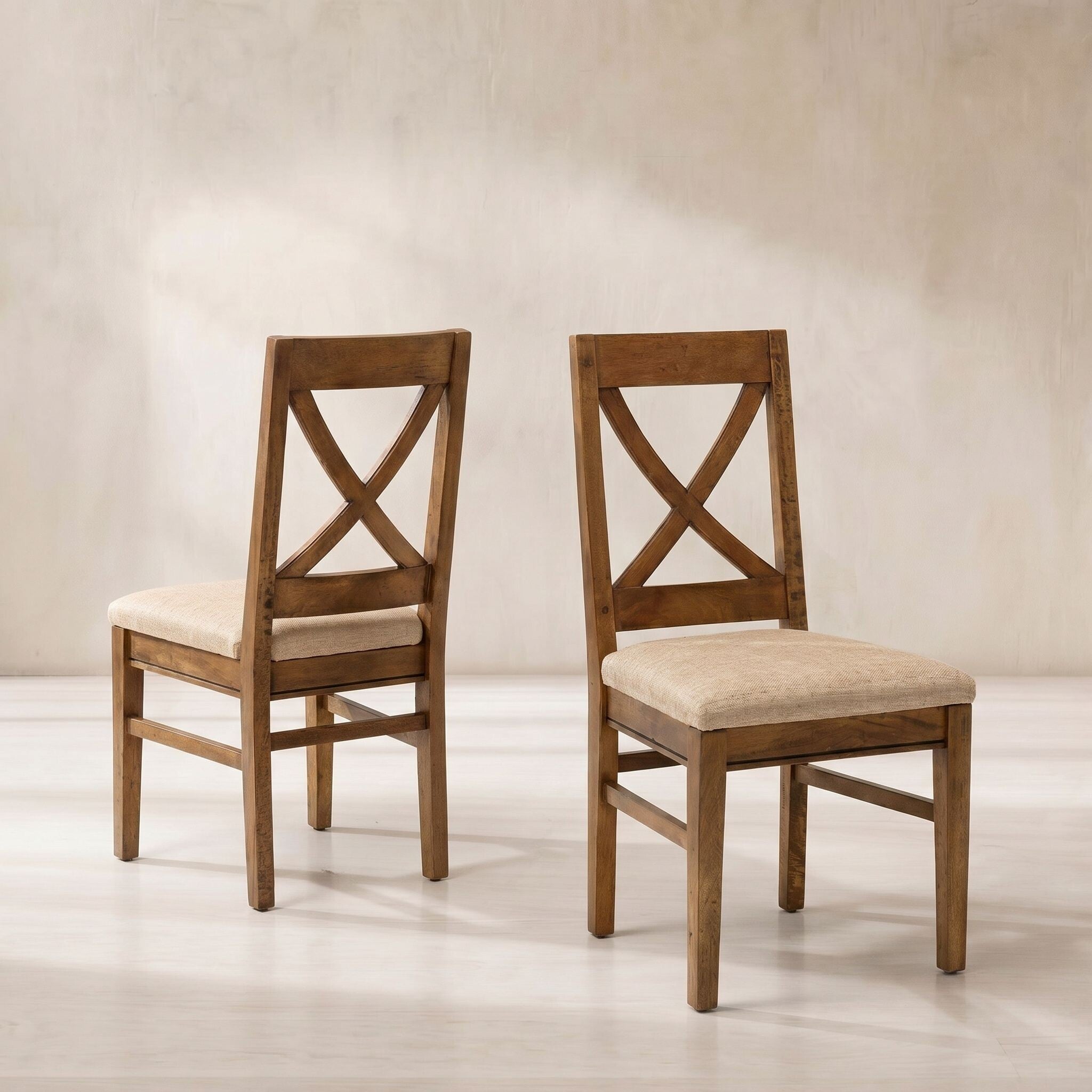 New Frontier Dining Chair, Brown Fabric | Barker & Stonehouse