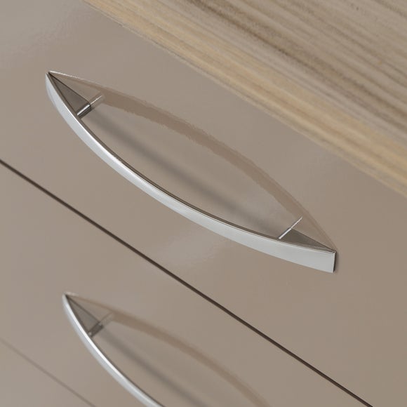 Return - Nevada 3 Drawer Bedside Table, Oyster 5