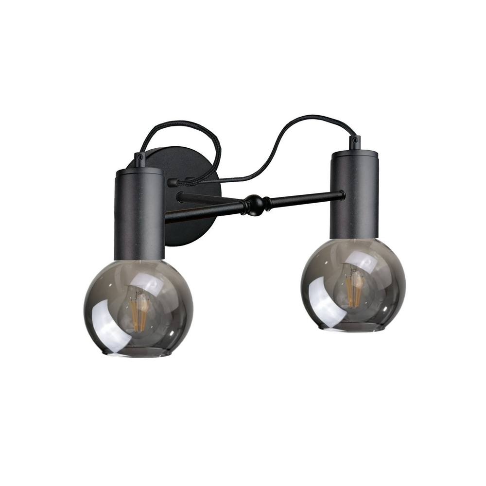 Netlighting Liv Wall Lamp Black 25cm 2x E27