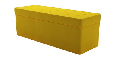 Buttons Storage Bench in Canary Cotton Matt Velvet - sofa.com