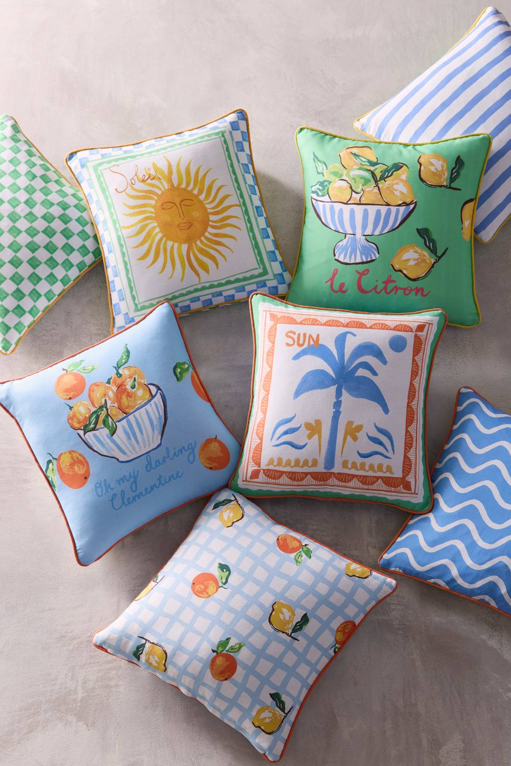 Fusion 'Soleil Palm' Outdoor Water Resistant Filled Cushion 4