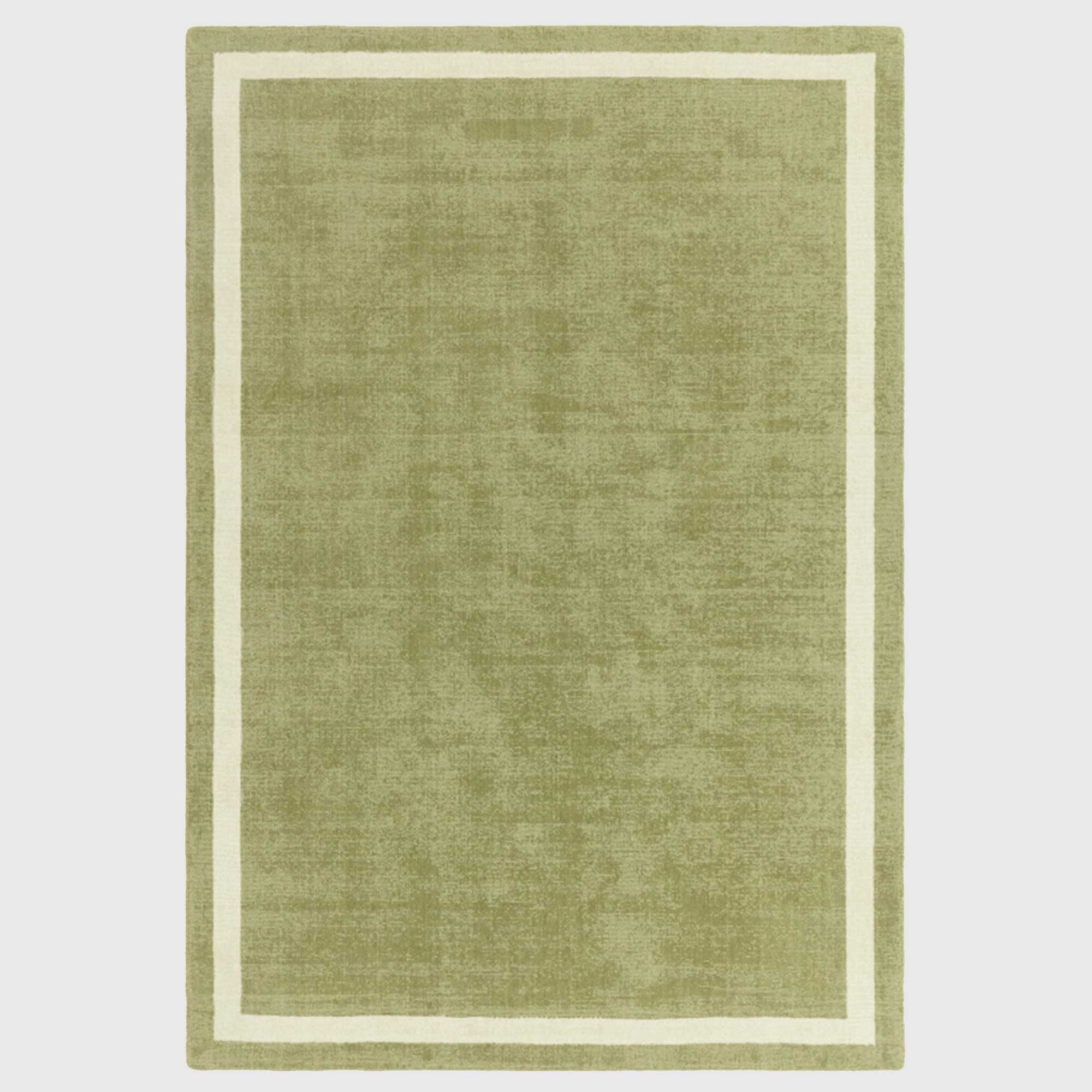 NOVI 120X170CM GREEN RUG, Square Wool | Barker & Stonehouse