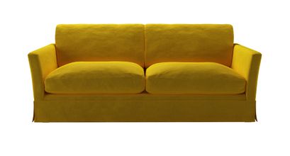 Otto 3 Seat Sofa Bed in Canary Cotton Matt Velvet - sofa.com