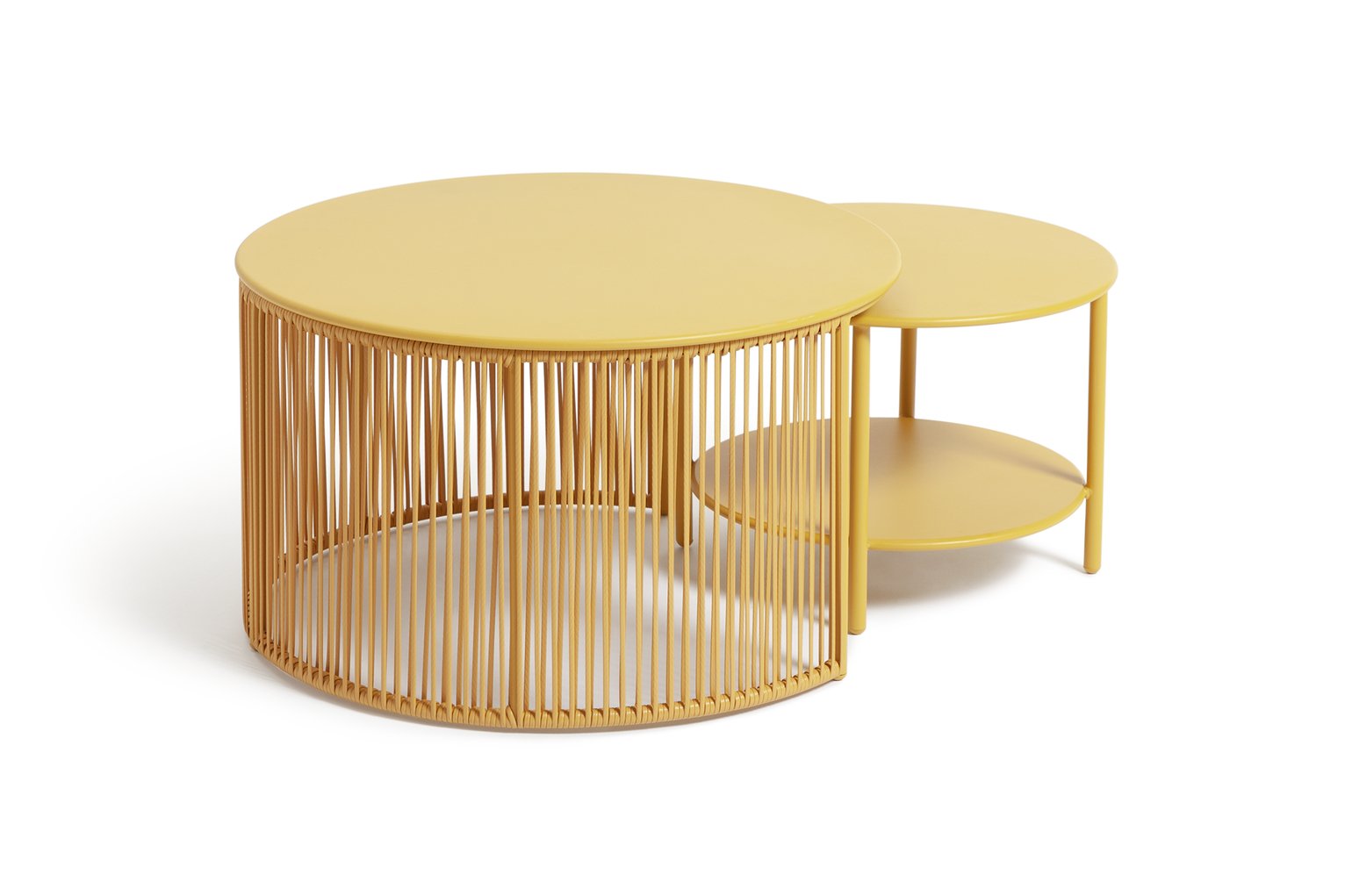 Habitat Ipanema 2 Coffee Tables - Yellow