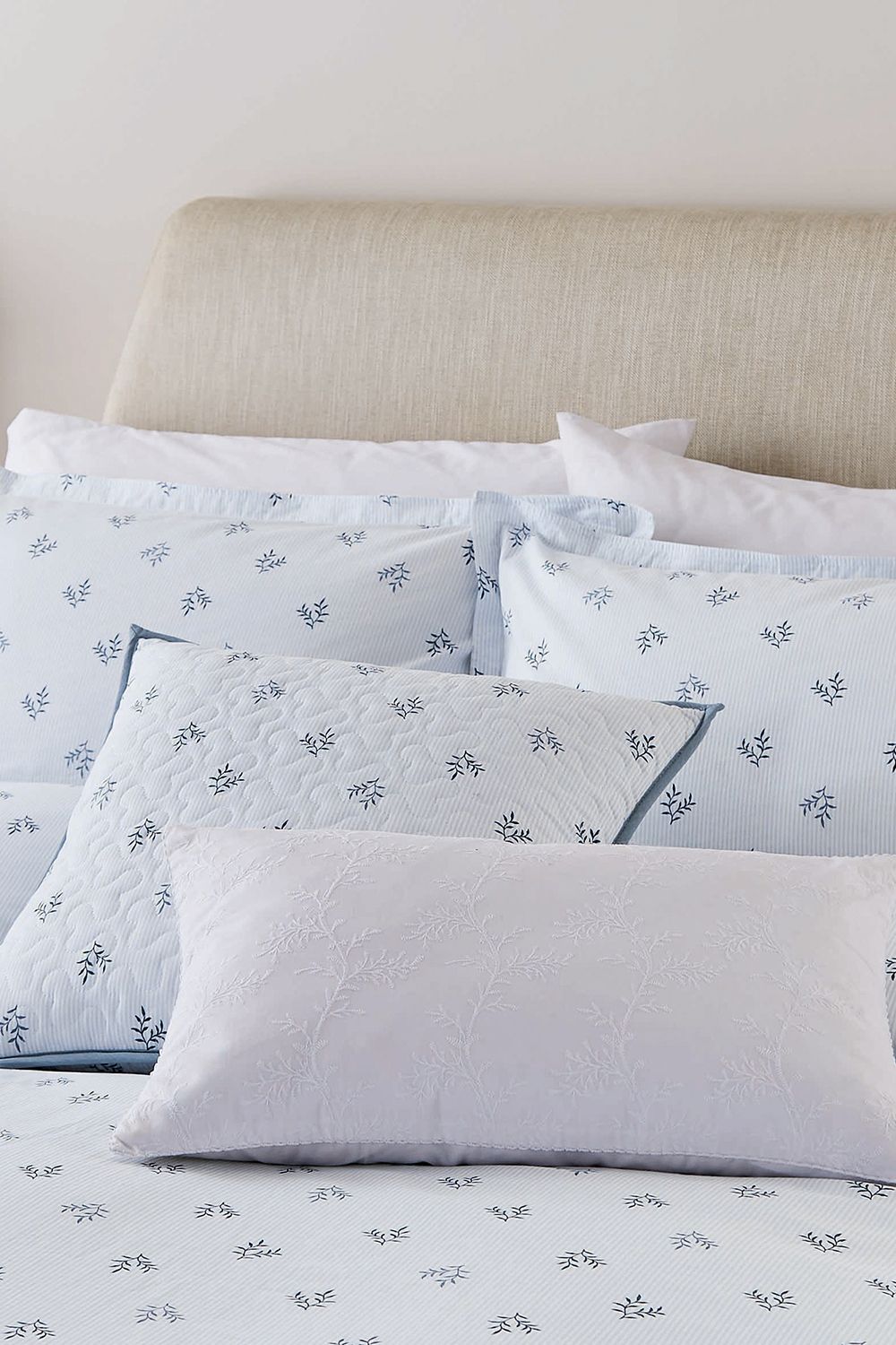 Murmur 'Thalia' Cotton Cushion in Blue 2