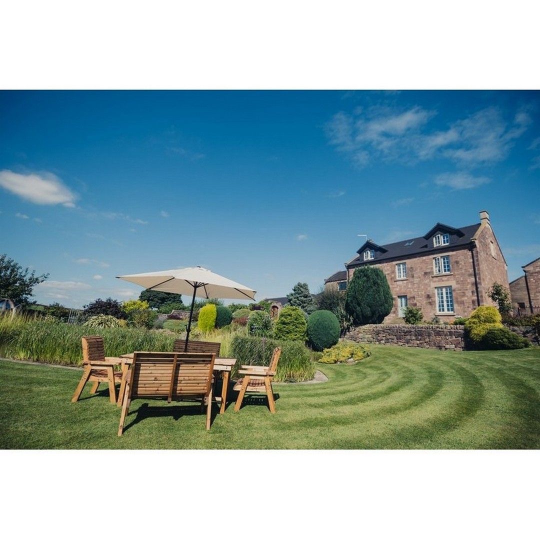 Churnet Valley Garden Furniture Ltd Valley Set 2XC 2XB Set - Min. Assembly Required - Set of Cushions Inc in Brown 6