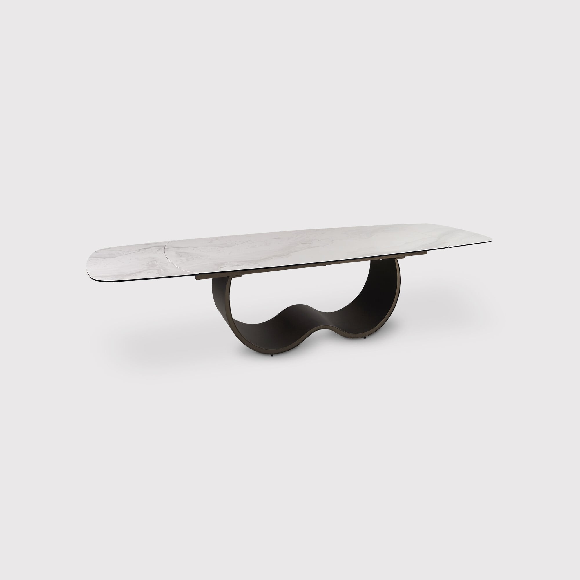 Corvus Extension Table 220/320x100x76cm, Grey Ceramic | Barker & Stonehouse