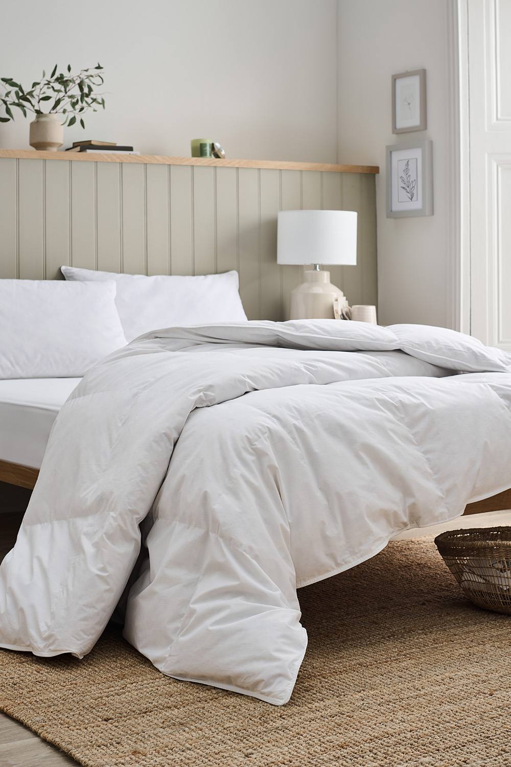 CHRISTY Luxury European Feather & Down Filled Duvet 13.5 Tog in White
