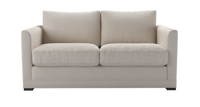 Aissa 2 Seat Sofa Bed in Taupe Brushed Linen Cotton - sofa.com