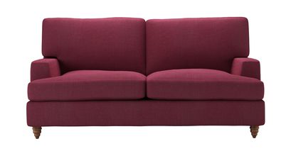 Isla 2 Seat Sofabed in Boysenberry Brushed Linen Cotton - sofa.com