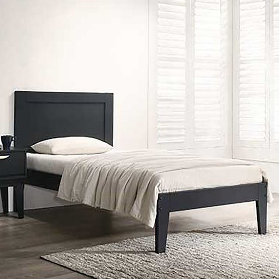 Luna Wooden Single Bed In Blue