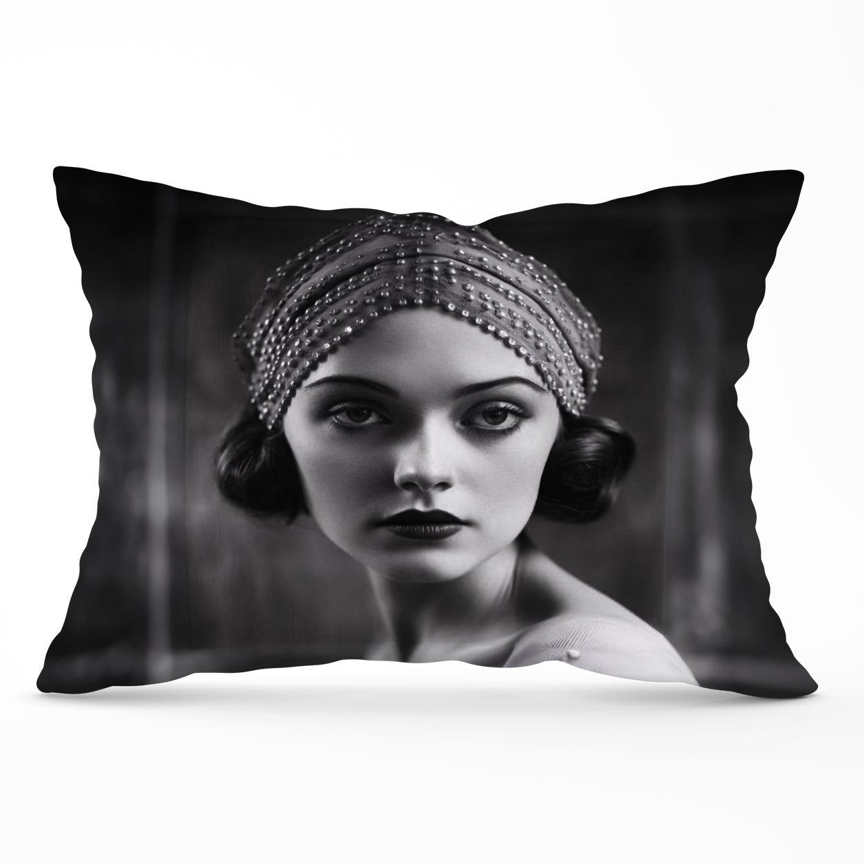Warren Reed - Designer Edwardian Ballerina Portrait Cushions in Black