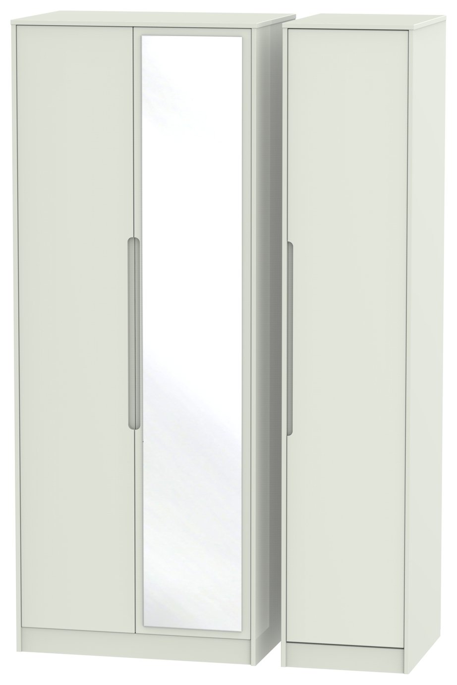 Toulouse 3 Door Mirror Wardrobe - Cashmere