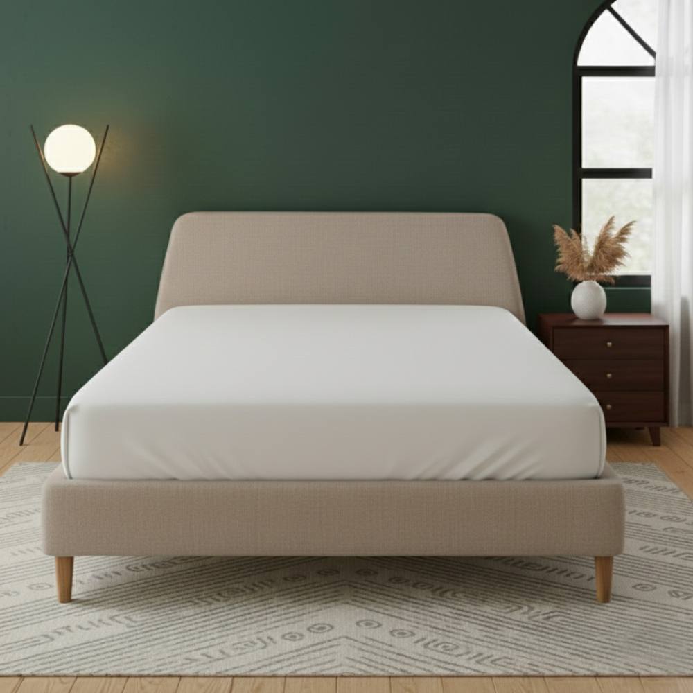 Snug City Flannelette Fitted Sheet Extra Deep 40cm Skirt Soft Brushed Cotton in White