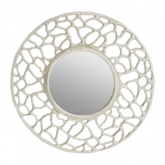 Templars Fusion Effect Wall Bedroom Mirror In Silver Frame
