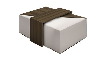 Astaire Modular Coffee Table Set Footstool in Taupe Brushed Linen Cotton - sofa.com