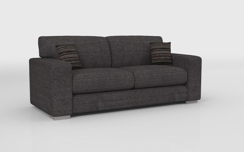 ScS Living Grey Fabric Jaxx 3 Seater Sofa