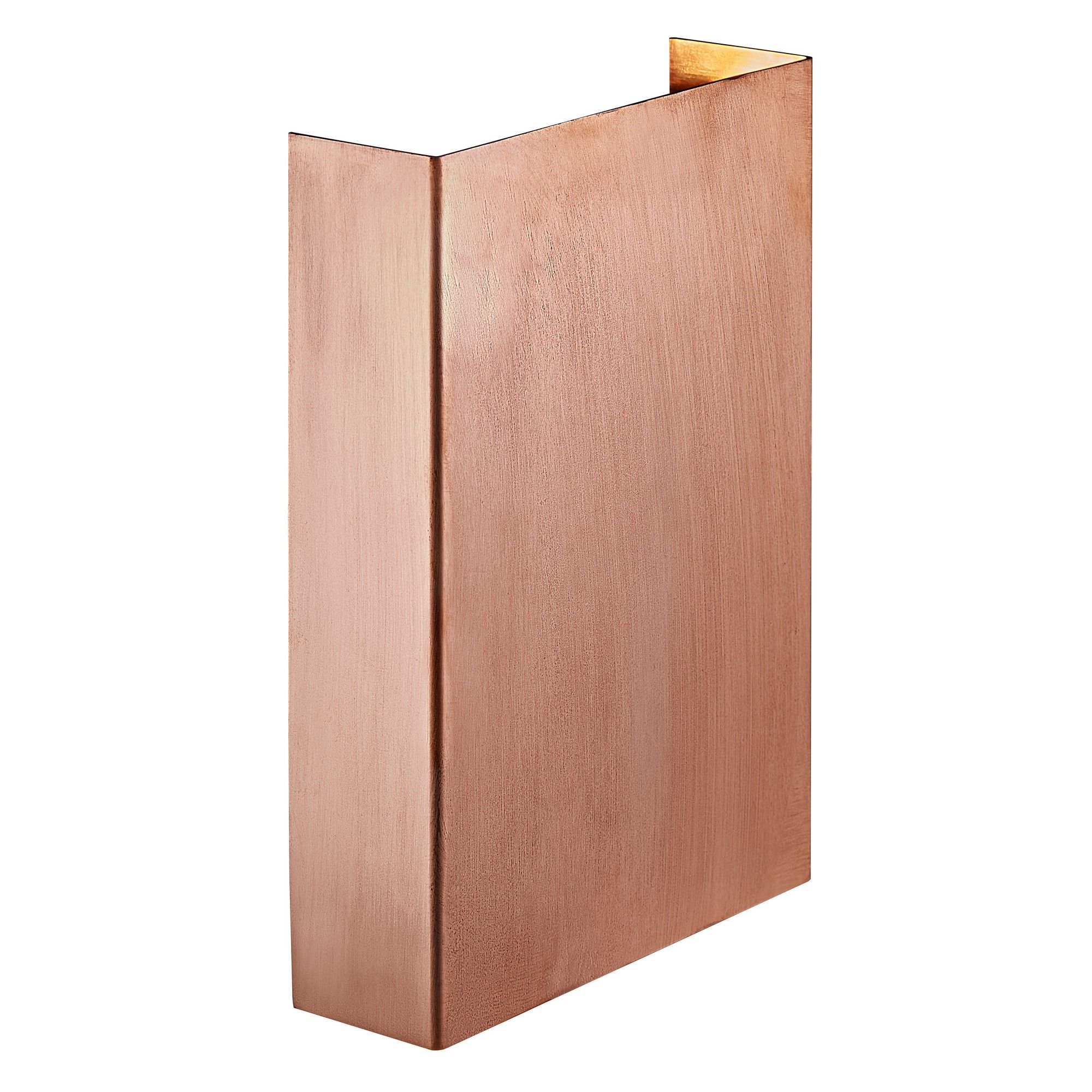 Nordlux Modern Outdoor Wall Light Brown Copper Intergrated LED Coastal/Marine Safe - Mains Powered, IP54