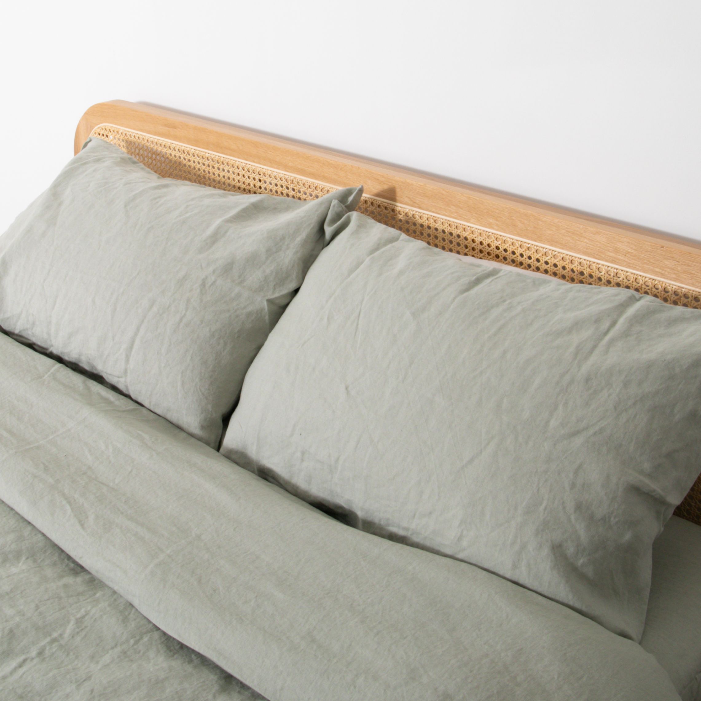 Native Natural Stone Pair Of 100% Linen Pillowcases