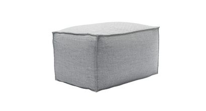 Isaac Small Rectangular Footstool in Frost Highland Tweed