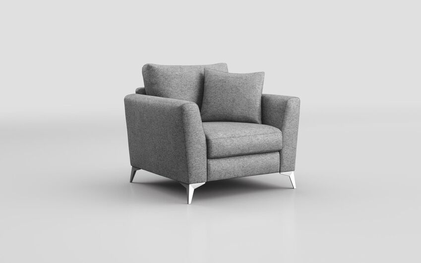 Blue Fabric Bosini Armchair
