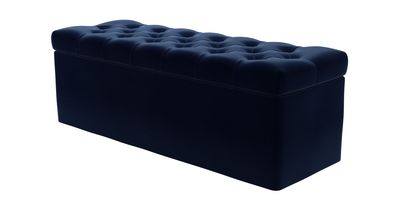 Valentin Storage Bench in Admiral Smart Cotton - sofa.com