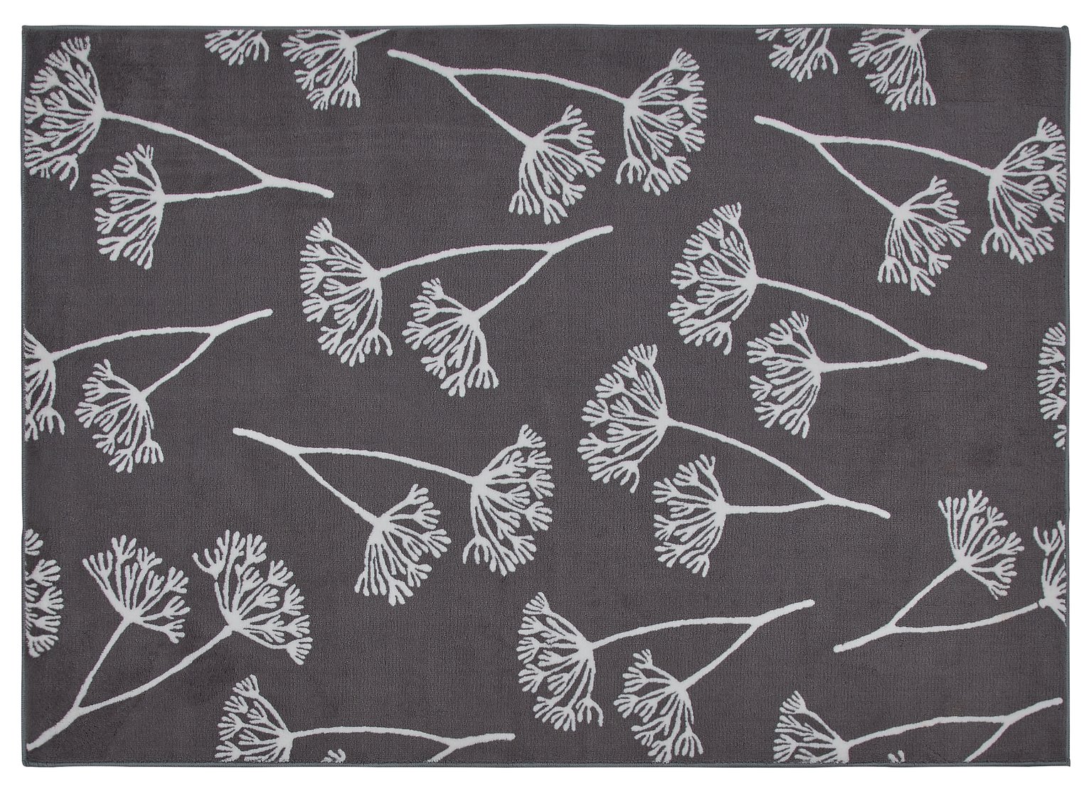 Habitat Cow Parsley Cut Pile Rug - 120x170cm - Charcoal