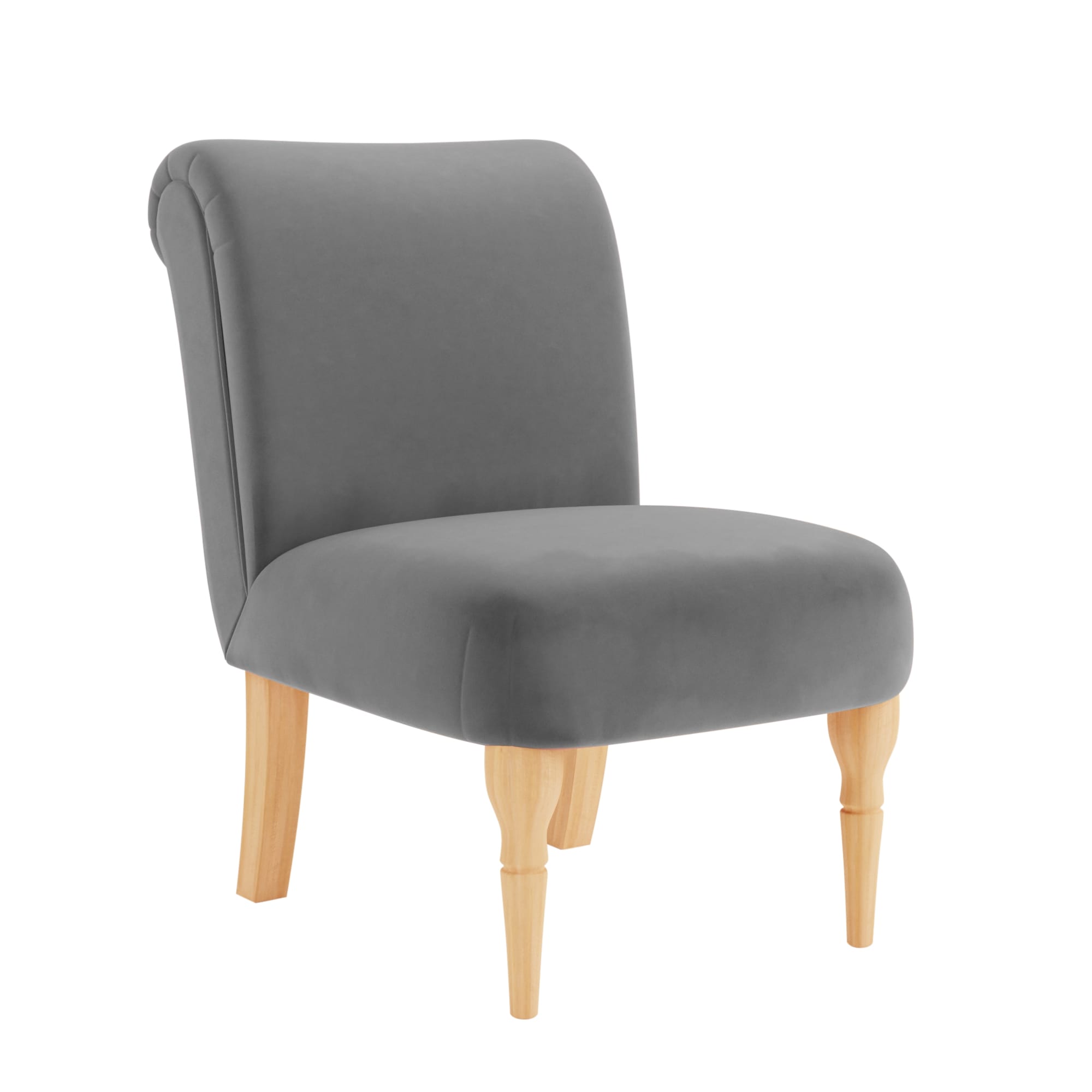 Bella Velvet Chair Grey