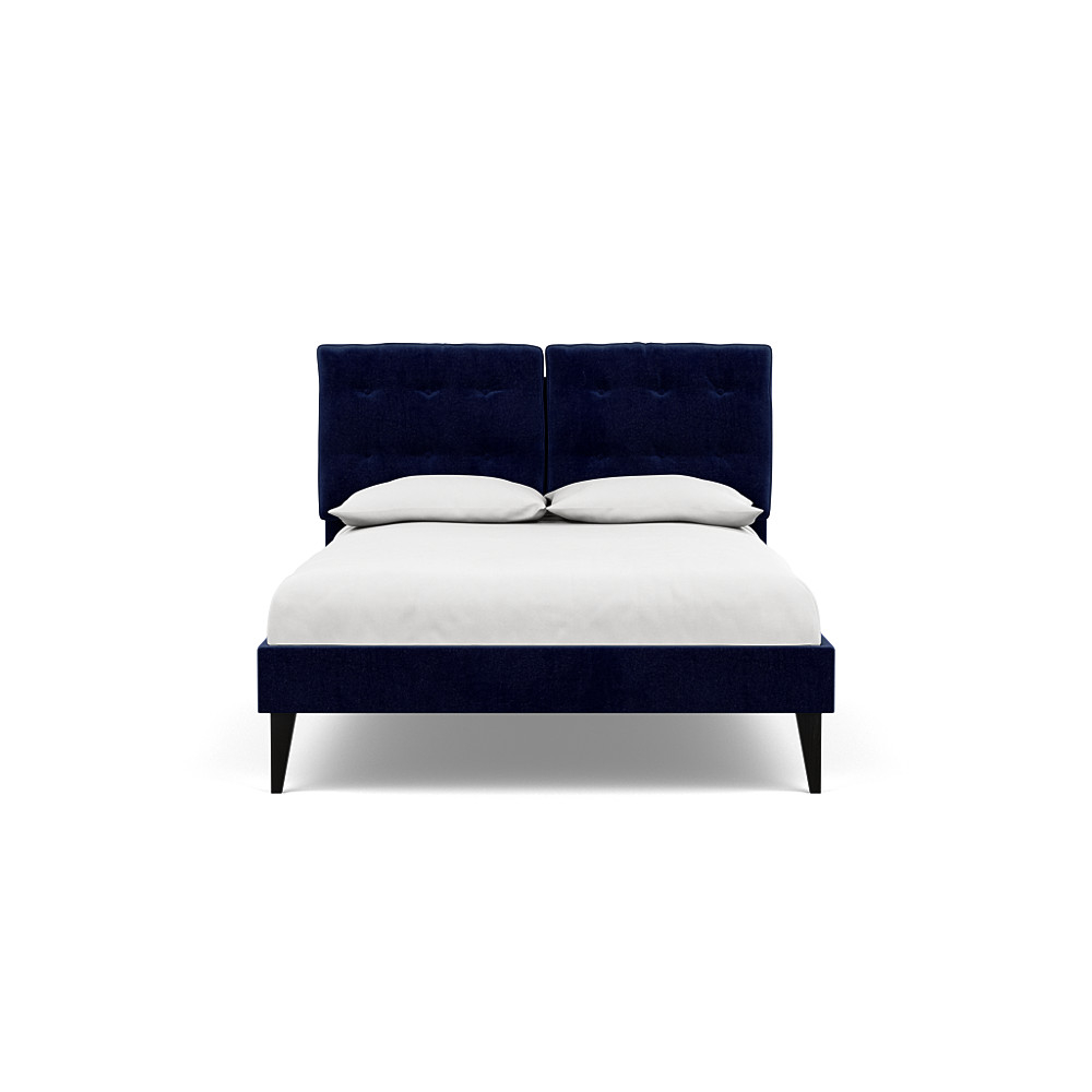 Heal's Mistral Double Bed Smart Luxe Velvet Midnight