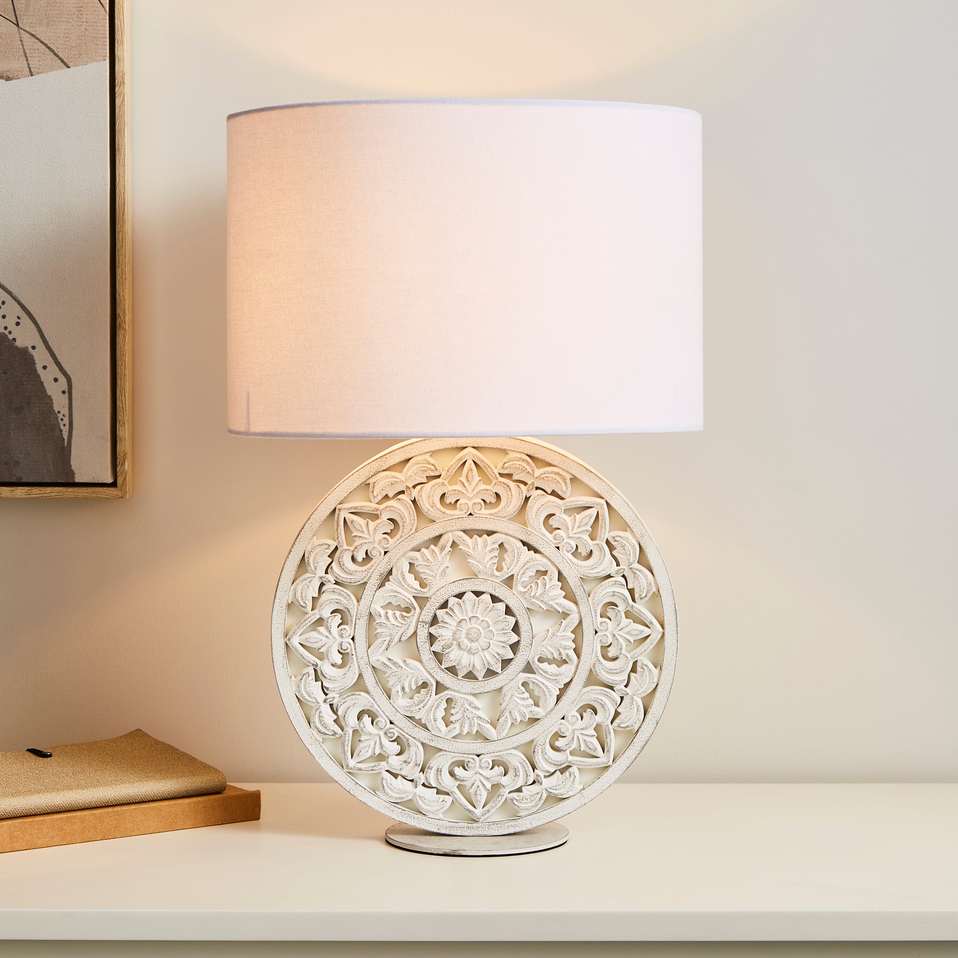 Samira Table Lamp White