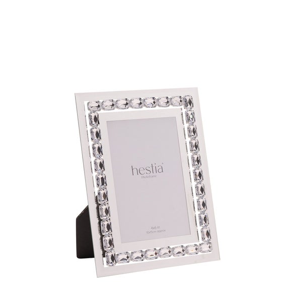 Hestia Silver Crystal Photo Frame