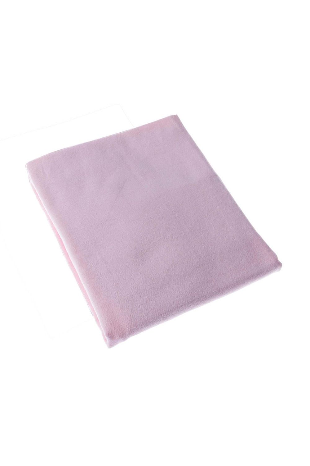 Homescapes 100% Brushed Cotton Cot Flat Sheet Single Pack, 100 x 150 cm in Pink