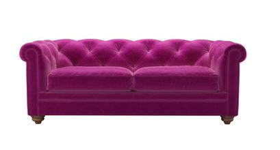Patrick 2.5 Seat Sofabed in Peony Cotton Matt Velvet - sofa.com