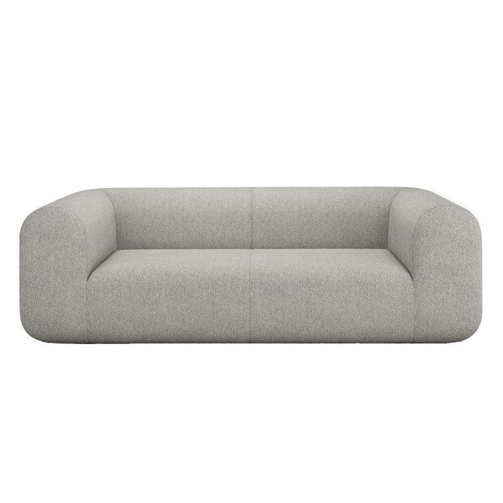 Tom Dixon Plump 2.5 Seater Sofa Config 1 Alpine 01 Black Legs 2