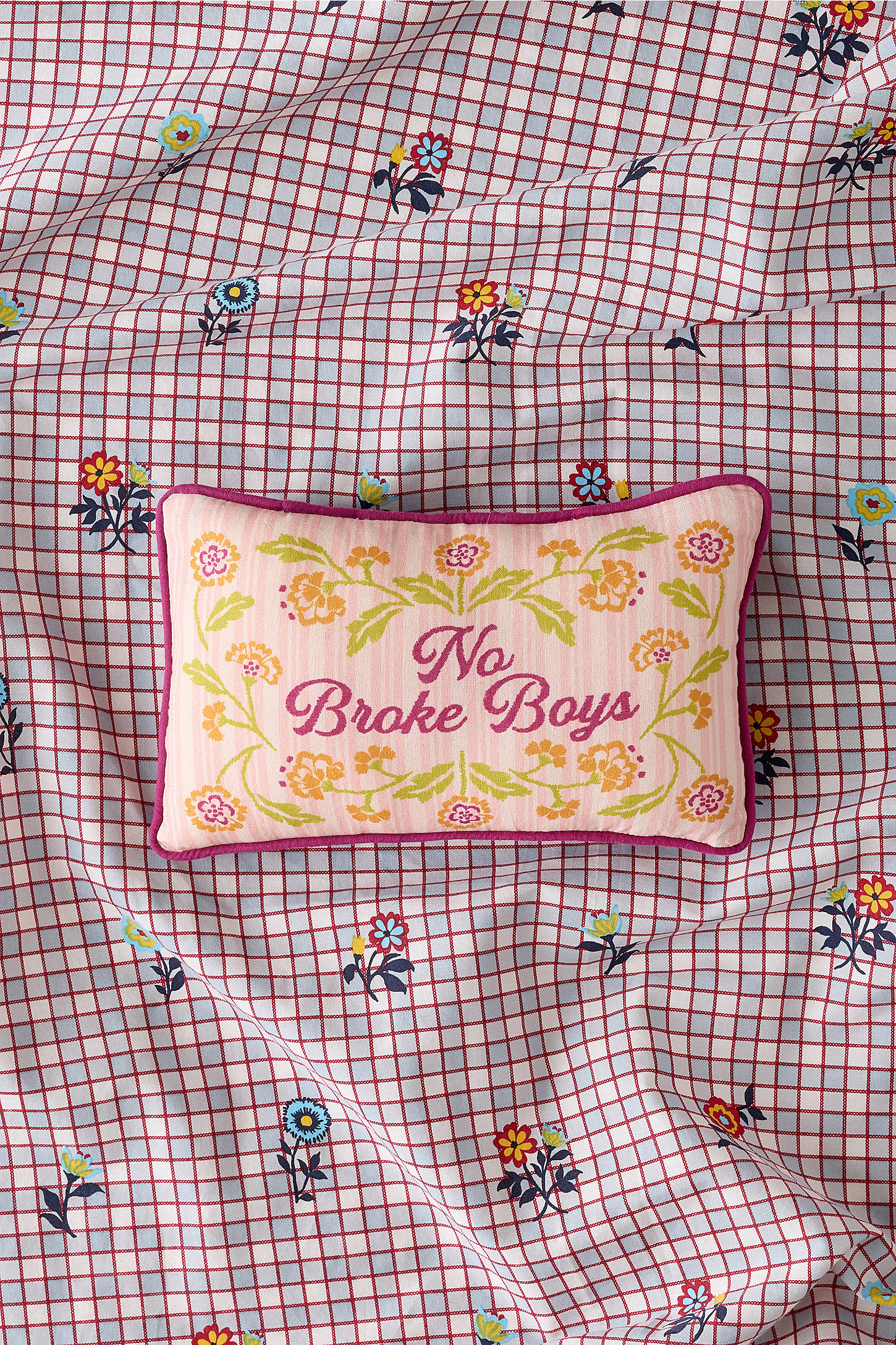 No Broke Boys Mini Cushion