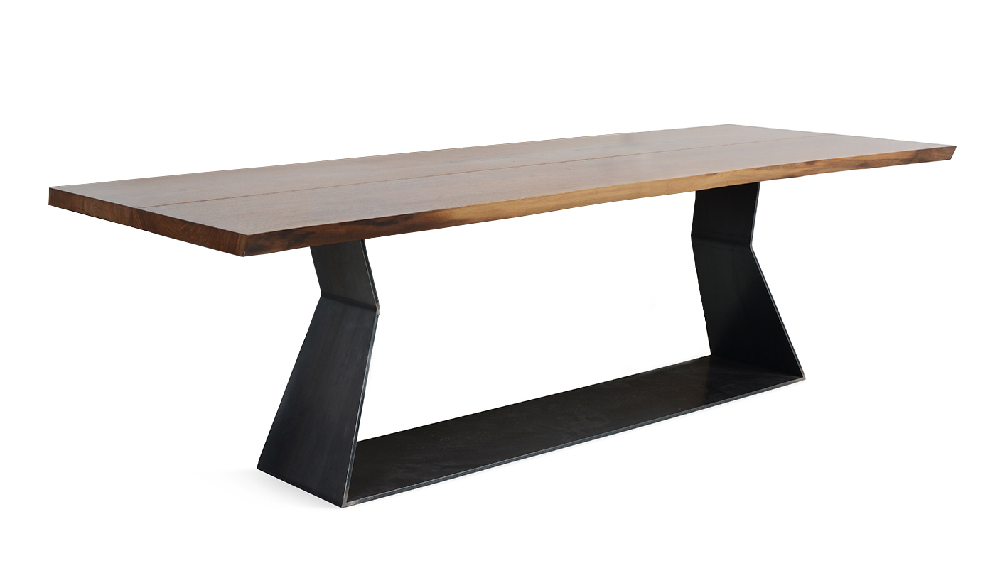 Riva 1920 Bedrock Plank C Table 6-8 Seater Walnut