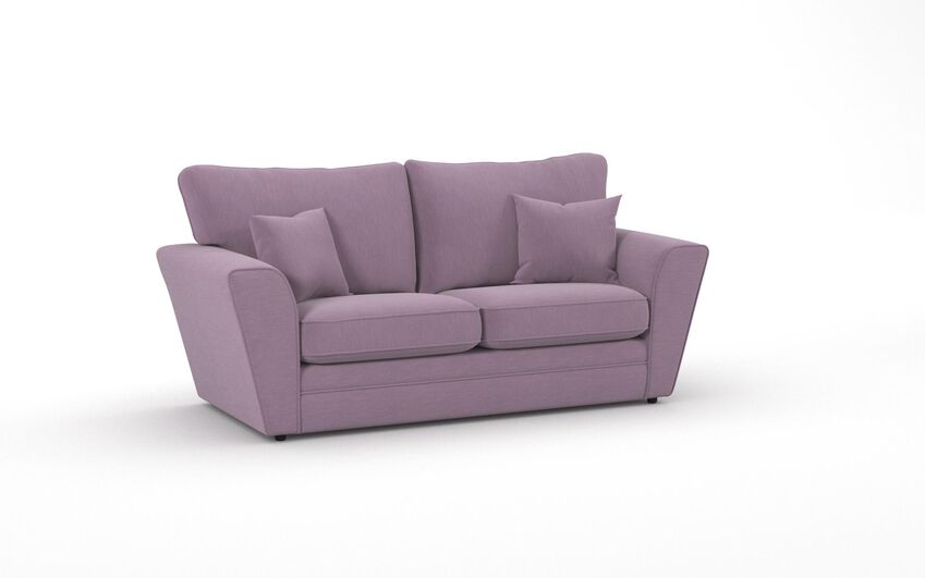 Purple Fabric Tunstall 2 Seater Sofa Standard Back