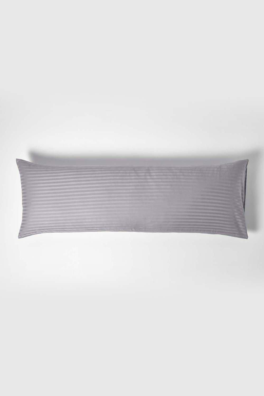 Homescapes Egyptian Cotton Ultrasoft Body Pillowcase 330 TC in Grey
