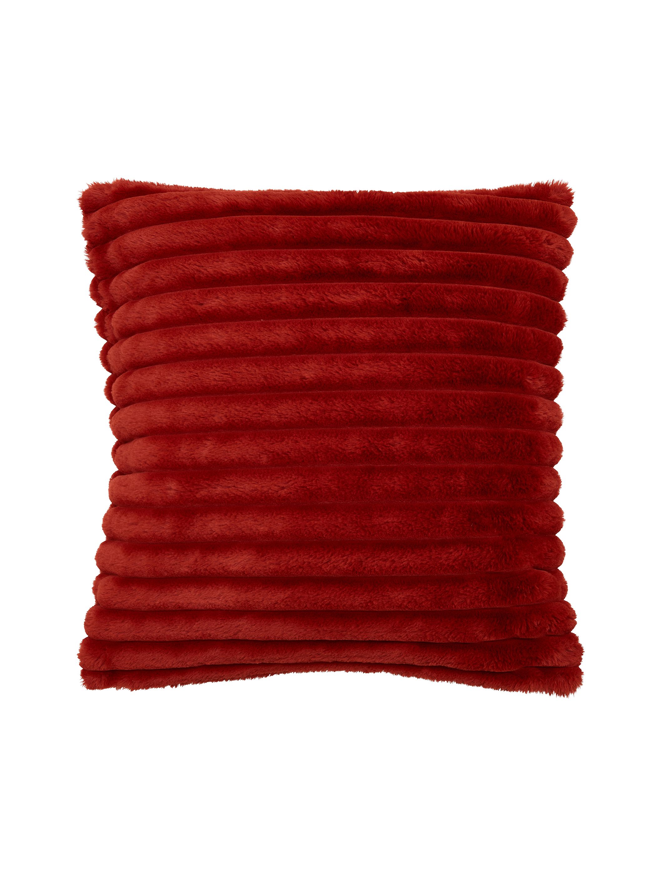 Catherine Lansfield 'Cosy Ribbed' Cushion in Burnt Orange 4