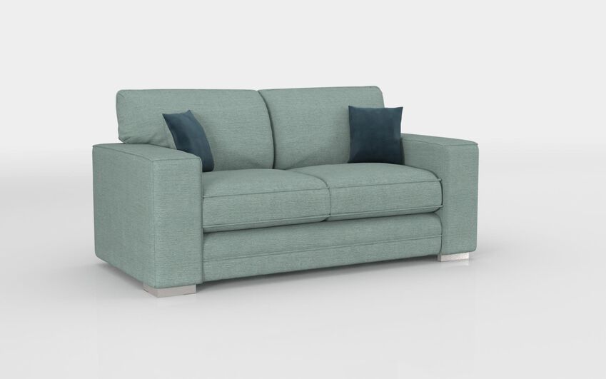 ScS Living Blue Fabric Jude 2 Seater Sofa