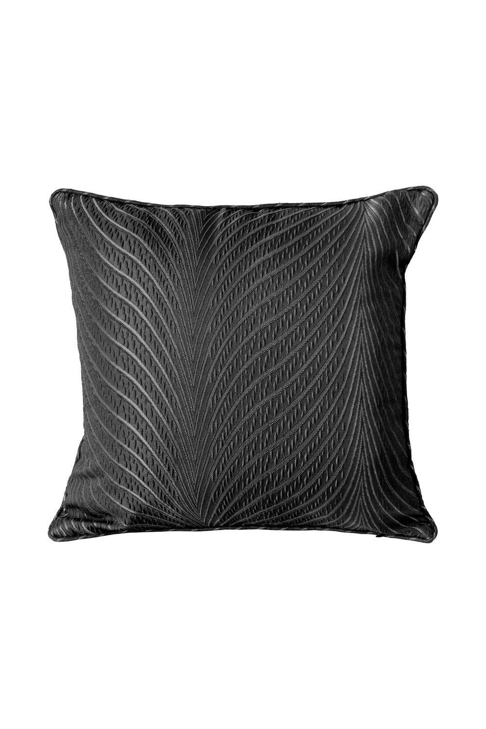 New Edge Blinds Wave Collection Cushion Cover in Black