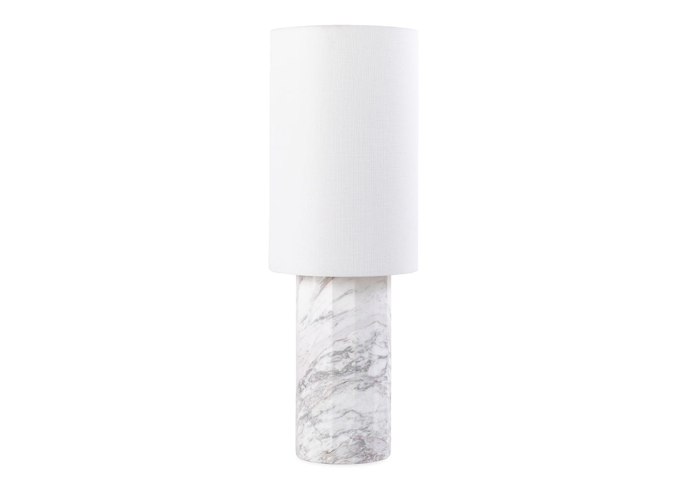 Heal's Colonna Marble Table Lamp White Standard