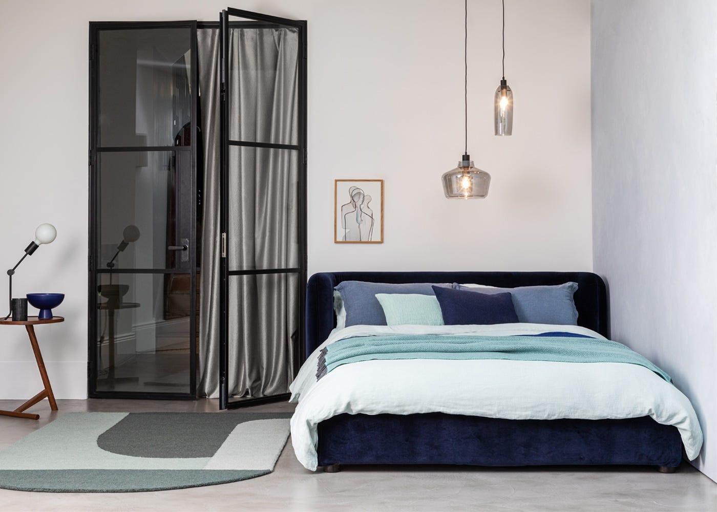 Scp Group Bed Double Broad Weave Pebble 3