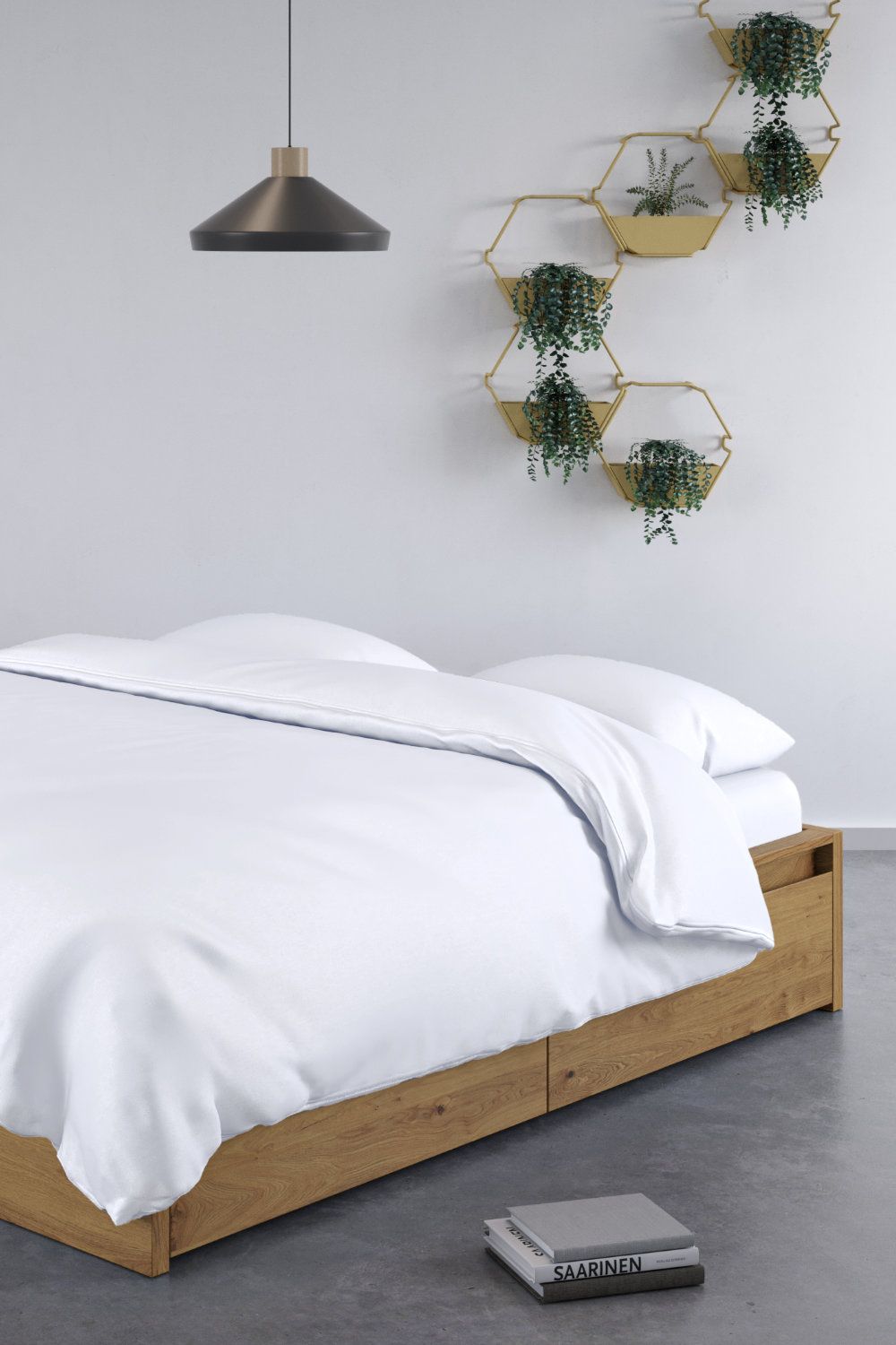 Panda London 100% Bamboo Duvet Cover in White